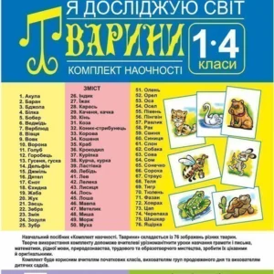 Я досліджую світ 1-4 класи Тварини. Комплект наочності Нова українська школа - Будна Наталя Олександрівна (2005000012075)