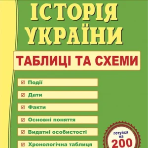 Історія України. Таблиці та схеми. Оновлений