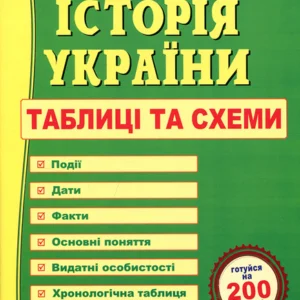 Історія України. Таблиці та схеми - Тетяна Земерова (978-966-07-4354-0)